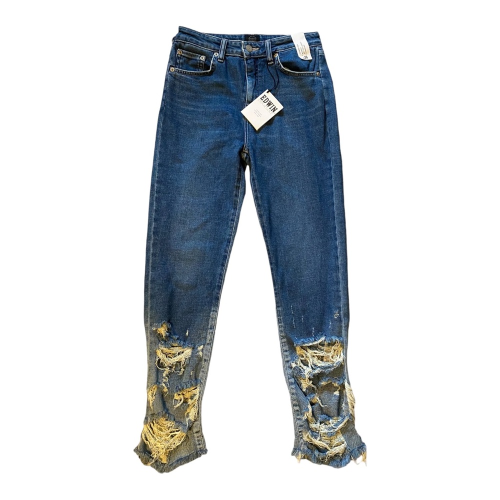 Edwin Jeans USA Miniboot Brittany-Jessica Super Distressed Jeans Size 26